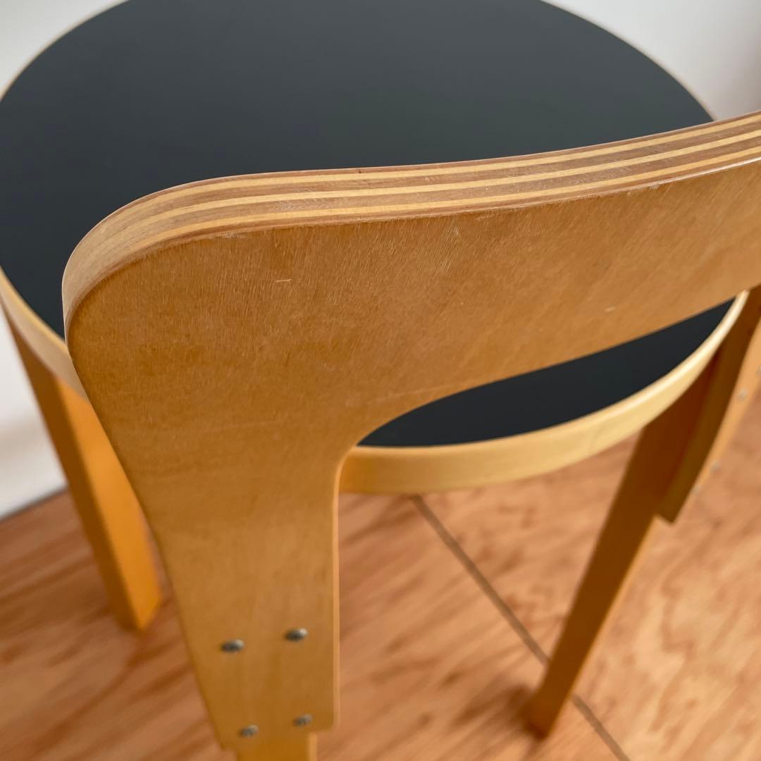 artek アルテック　ハイチェア K65 ブラック リノリウム