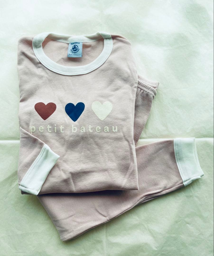 おまとめ プチバトー 新品 未使用 長袖 パジャマ 2枚組 12ans