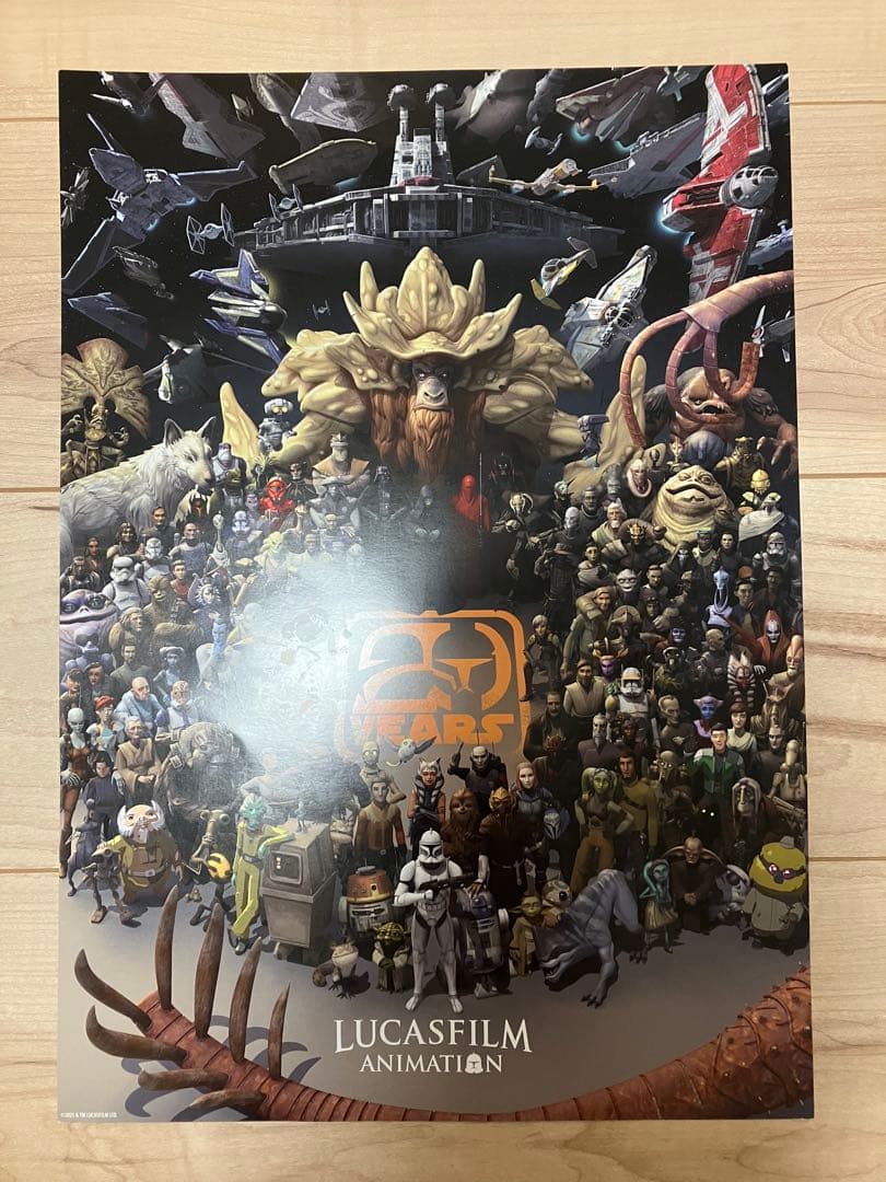 スターウォーズ ルーカスフィルムアニメーション 20周年ポスター