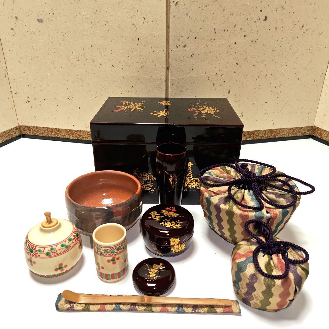 新春セール！　茶道具　野の花蒔絵茶箱