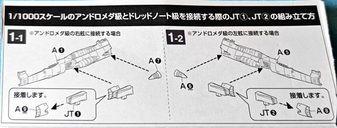 宇宙戦艦ヤマトセット1/1000アンドロメダDX、ドレッドノートセット、オマケ付