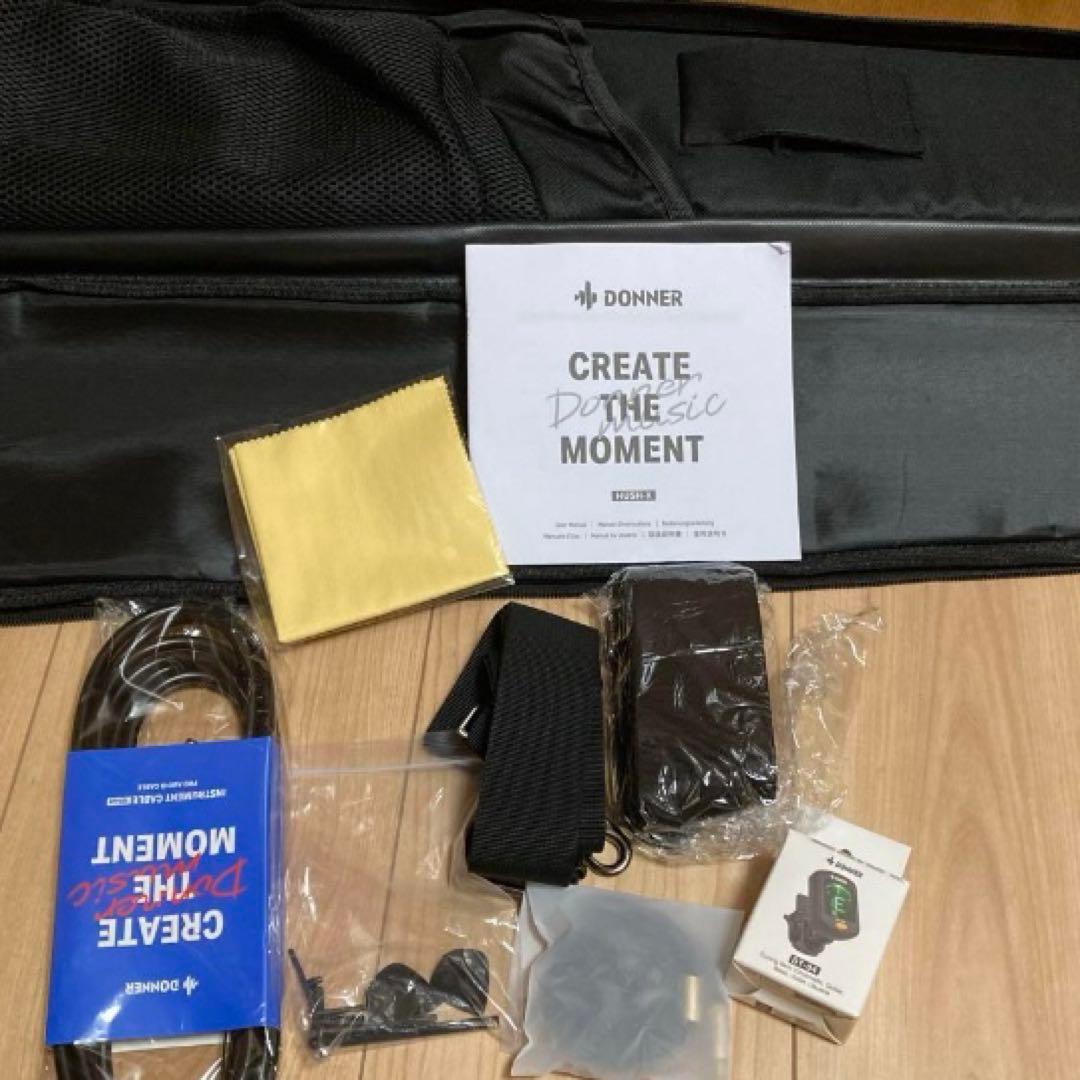 Donner HUSH-X エレキギター　トラベルギター　ドナー　ヘッドレス