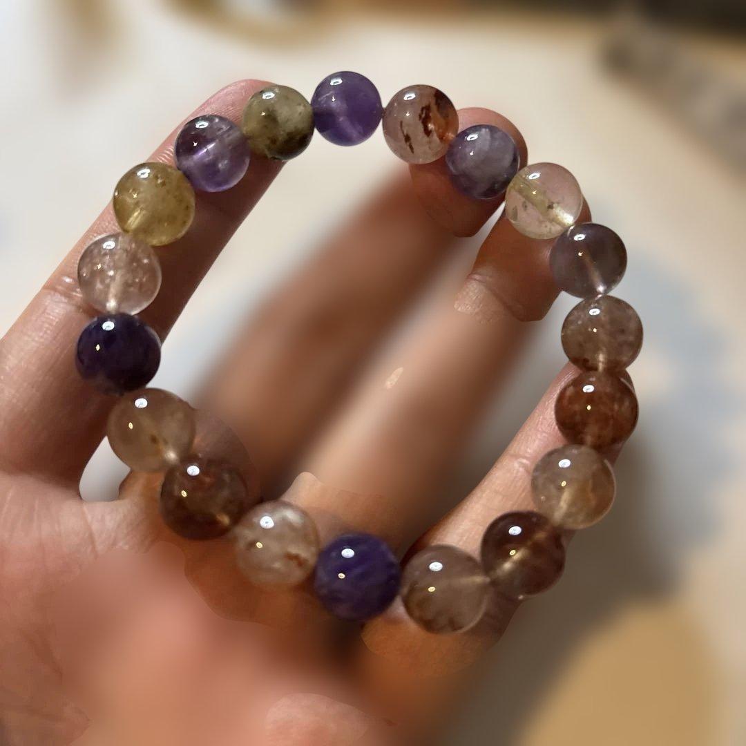 綺麗なミックスルチルクオーツ！ズドーンとくる！ピカピカ！