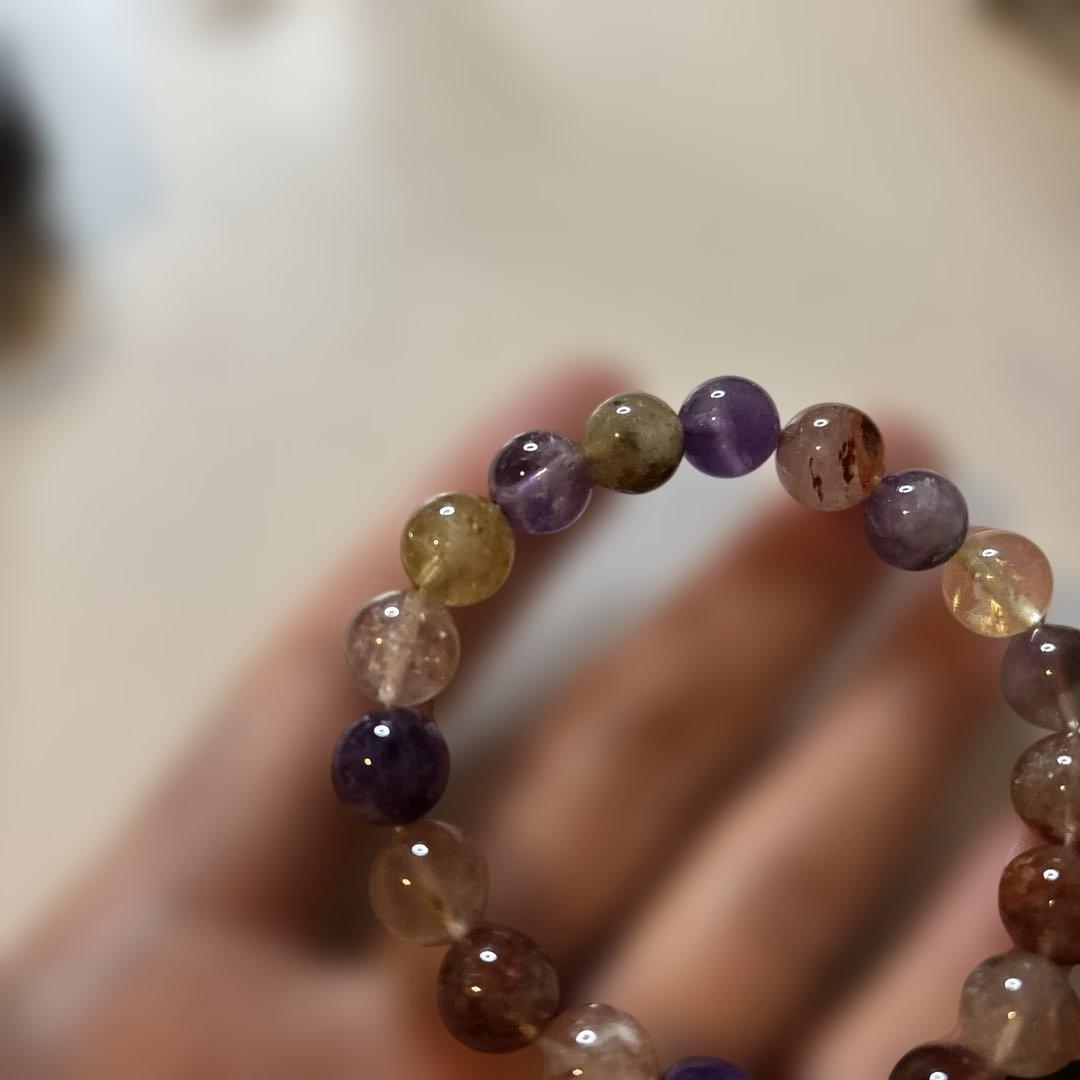 綺麗なミックスルチルクオーツ！ズドーンとくる！ピカピカ！