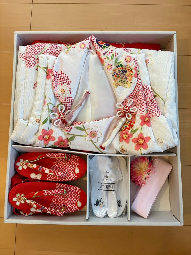 【新品未使用】 3歳七五三 着物セット