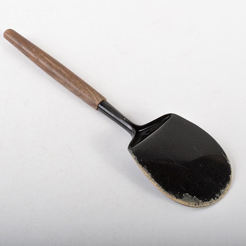 茶道具　金工師　木村清五郎造　銅製　炉用灰匙　共箱　N　6459