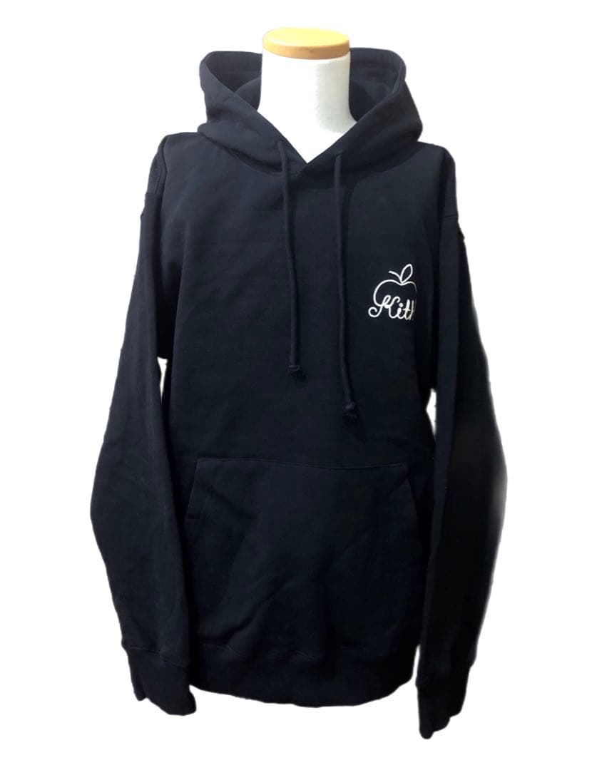 KITH（キス） NY ロゴ刺繍 パーカー フーディ 黒 ST0002