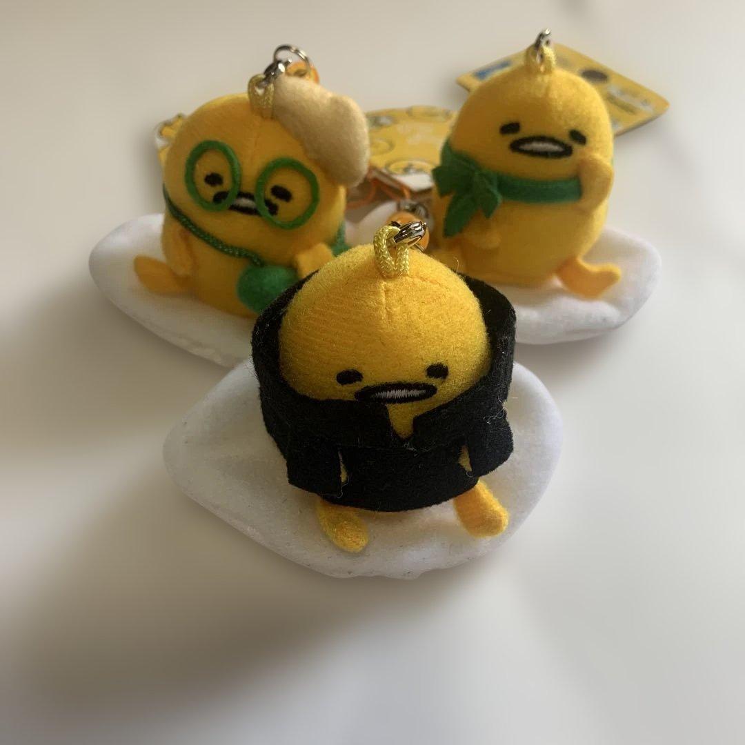 ぐでたま　ボールチェーン　マスコット　12個セット　＋ストラップ　3点おまけ付き