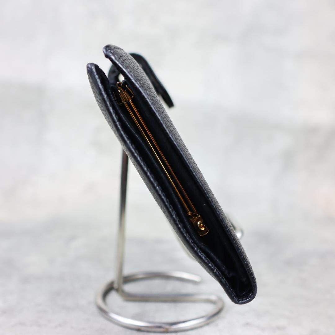 CHANEL シャネル カンボンライン 二つ折り 長財布 ブラック ココマーク