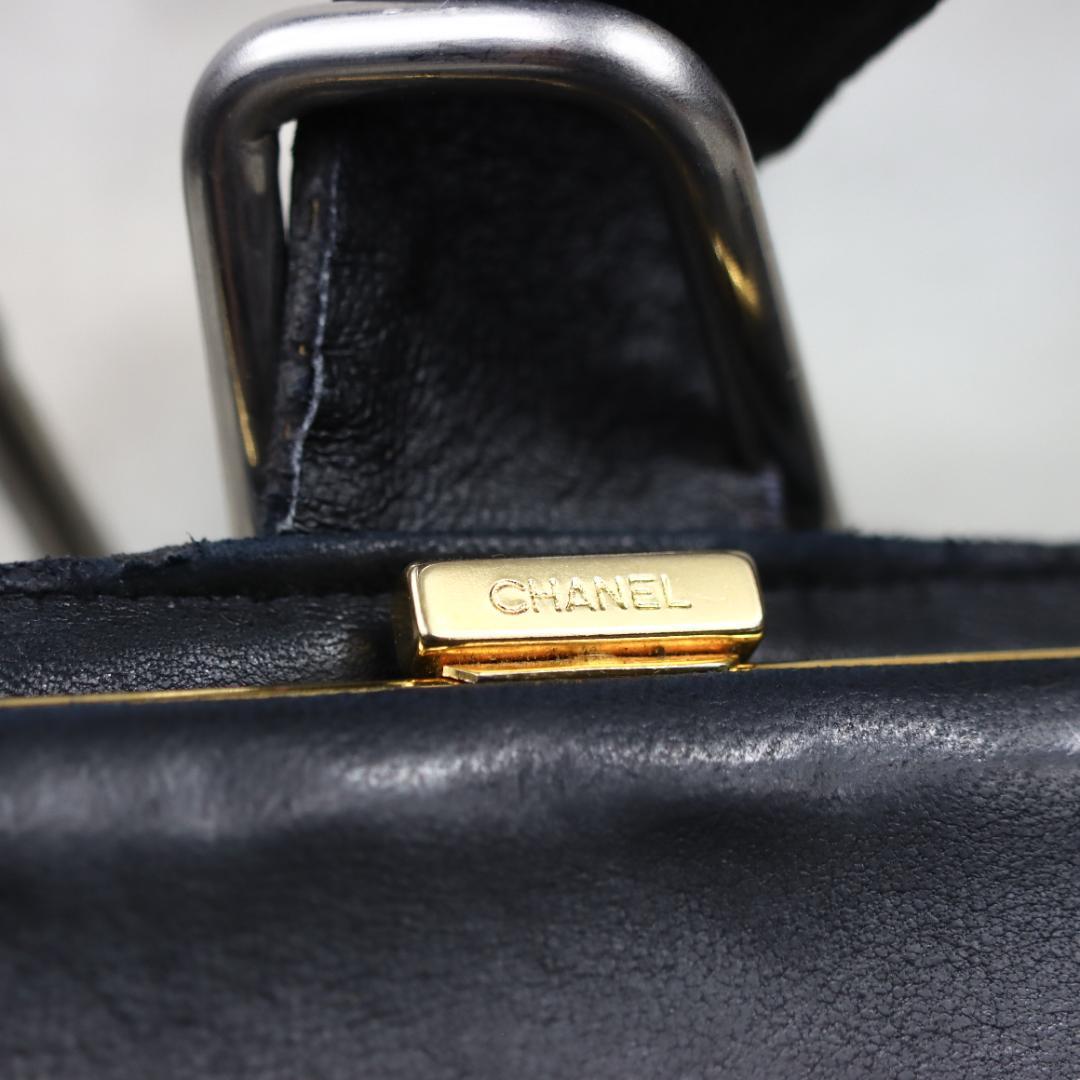 CHANEL シャネル カンボンライン 二つ折り 長財布 ブラック ココマーク