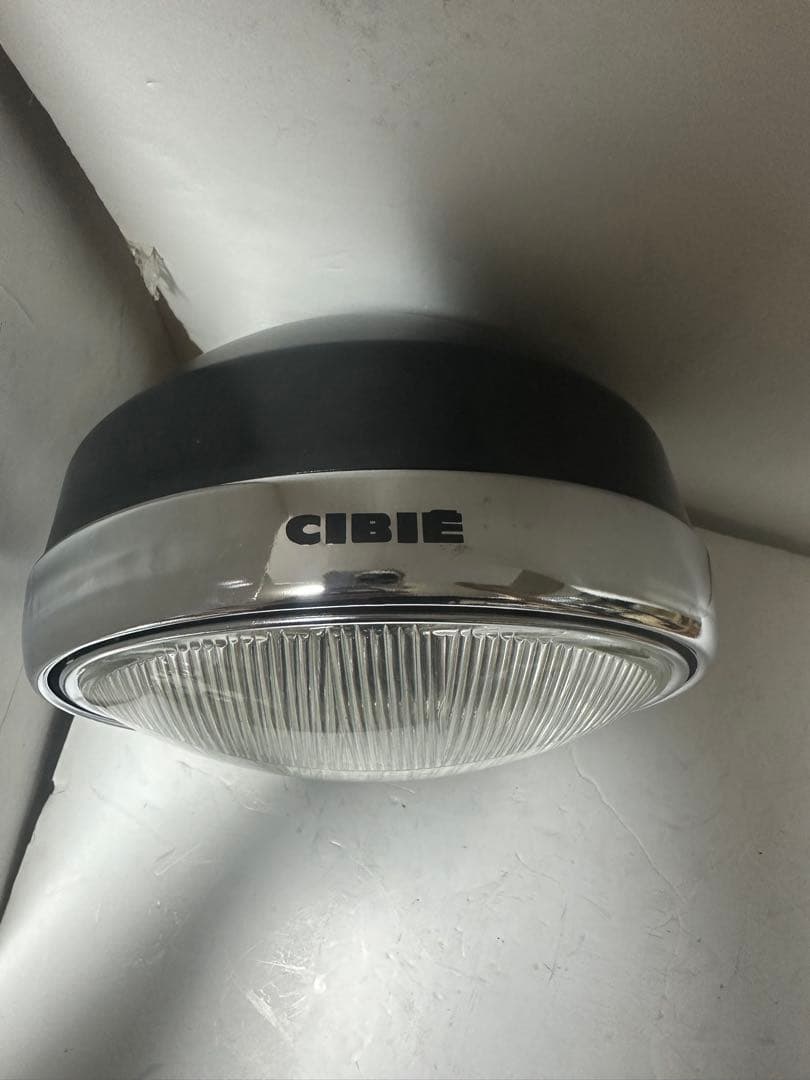 美品 希少廃盤品当時物シビエ一文字180πシビエ凸レンズ付ヘッドライトCIBIE
