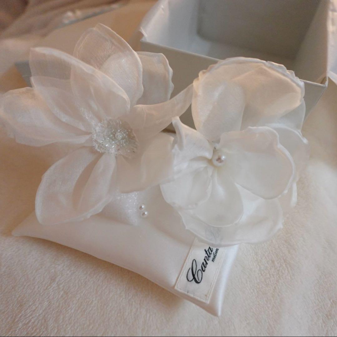 カンタベッラ　ヘッドフラワー　シルク100%