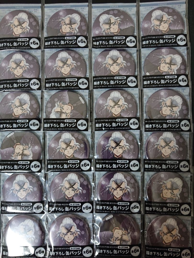 Dr.STONE ゼノ 缶バッジ ローソンストア100 24個