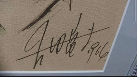 吉田 竜夫 「月光」リトグラフ 本人サイン入り 絵画