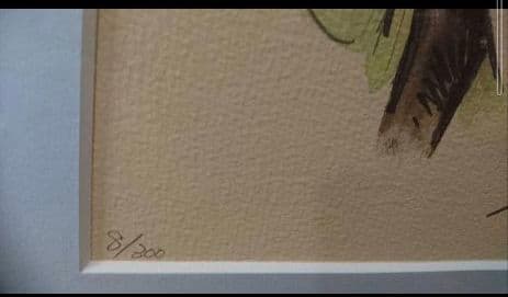 吉田 竜夫 「月光」リトグラフ 本人サイン入り 絵画