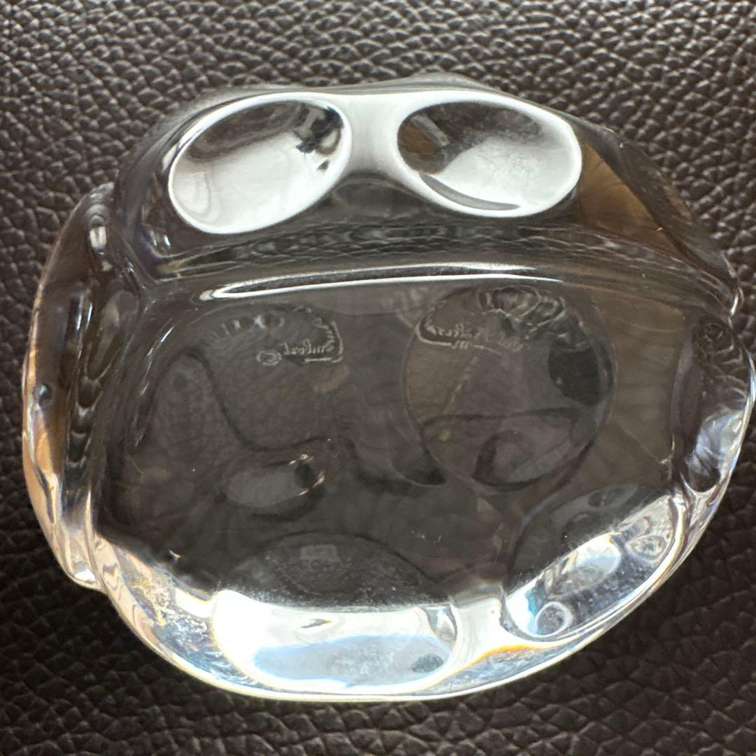 Val Saint Lambert てんとう虫型　ガラス置物