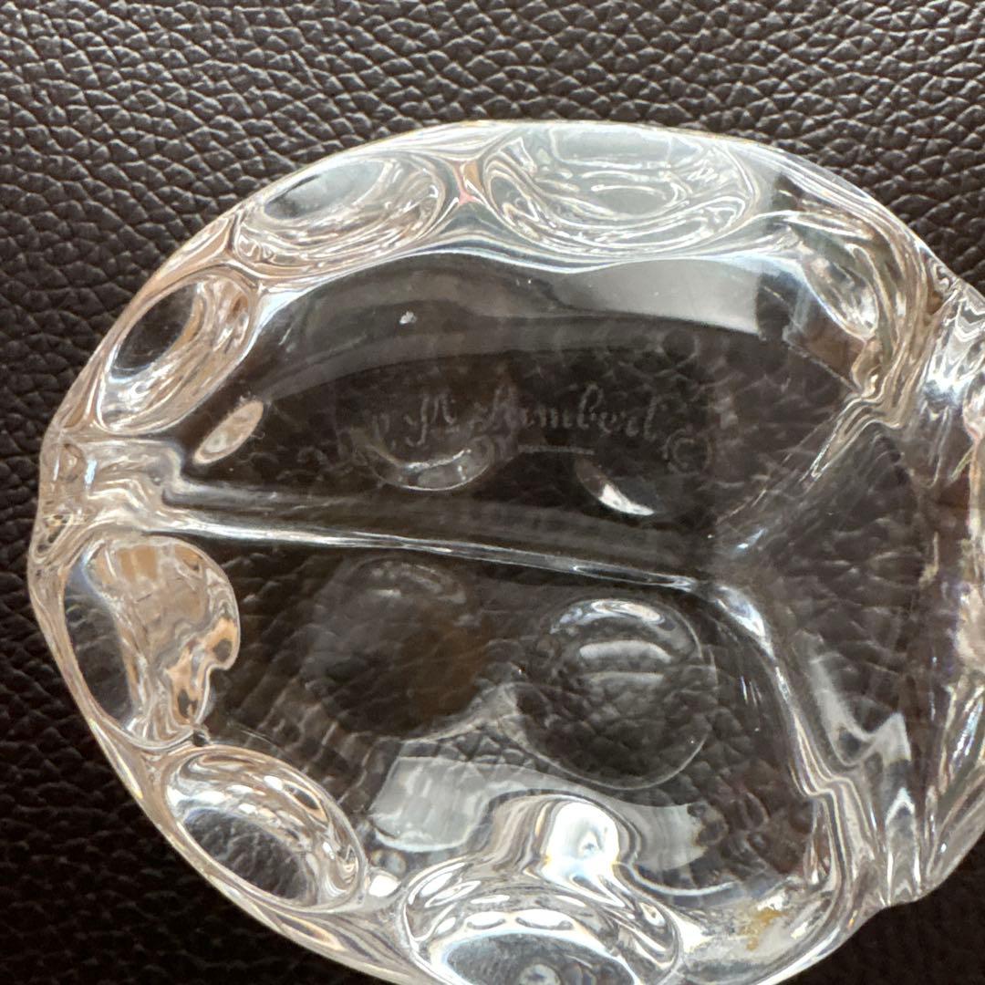 Val Saint Lambert てんとう虫型　ガラス置物