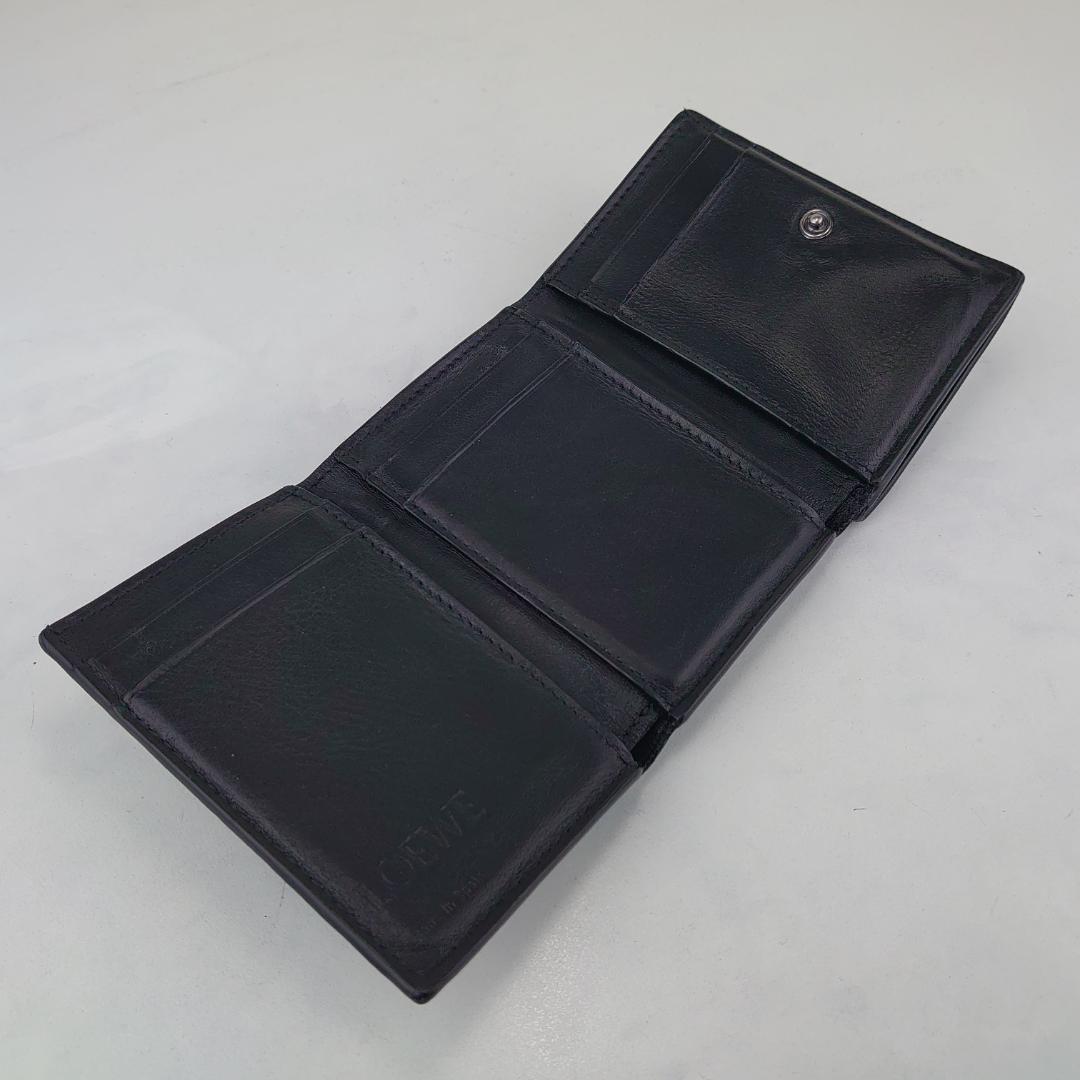 【ちょこ様用】ロエベ　Wホック　三つ折り財布（箱・内袋付き）　1202