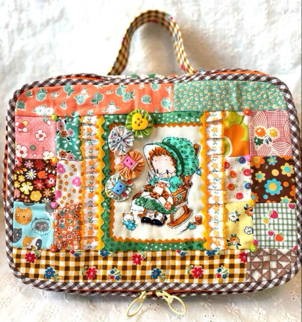 オーダー品ご確認用‼️♥︎ハンドメイド♥︎ミックルペペパッチワークBIGバニティポーチ