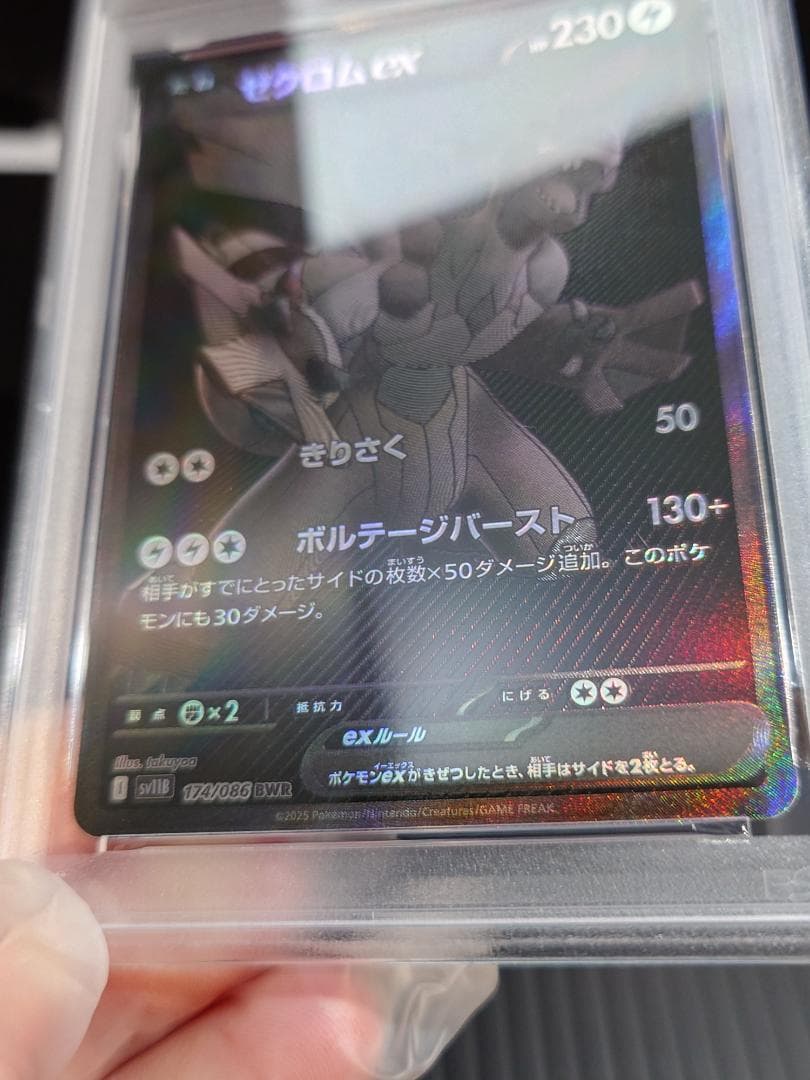 【PSA10 】【ゼクロムex】【SAR】 完美品 鑑定品PKC-A2625M