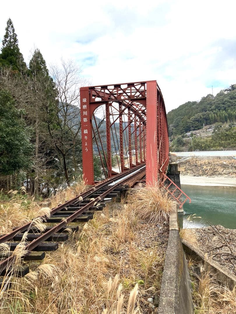 球磨川第一橋梁　鉄道橋の建設 モノクロ写真 ③