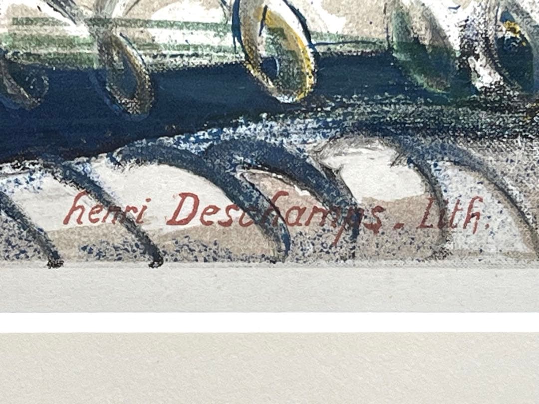 パブロ・ピカソ 顔 リトグラフ ムルロ工房 アンリ・デシャン 真作保証 / 良品