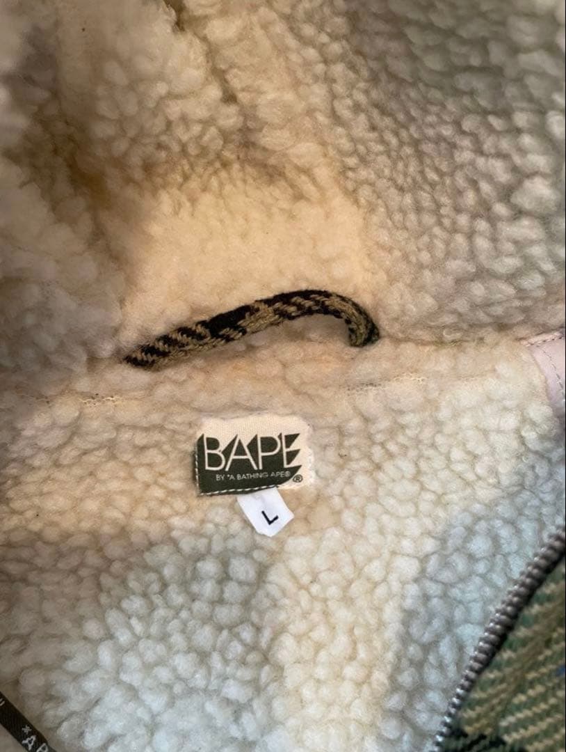 d*4様 bape ラブジェネ　チェックJKT A BATHING APE