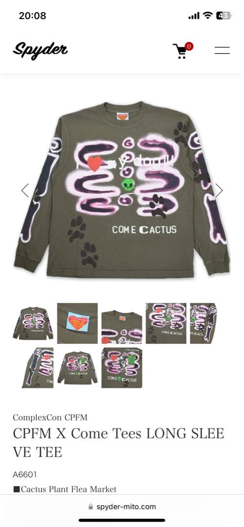 トップス Cactus Plant Flea Market CPFM Come Tees