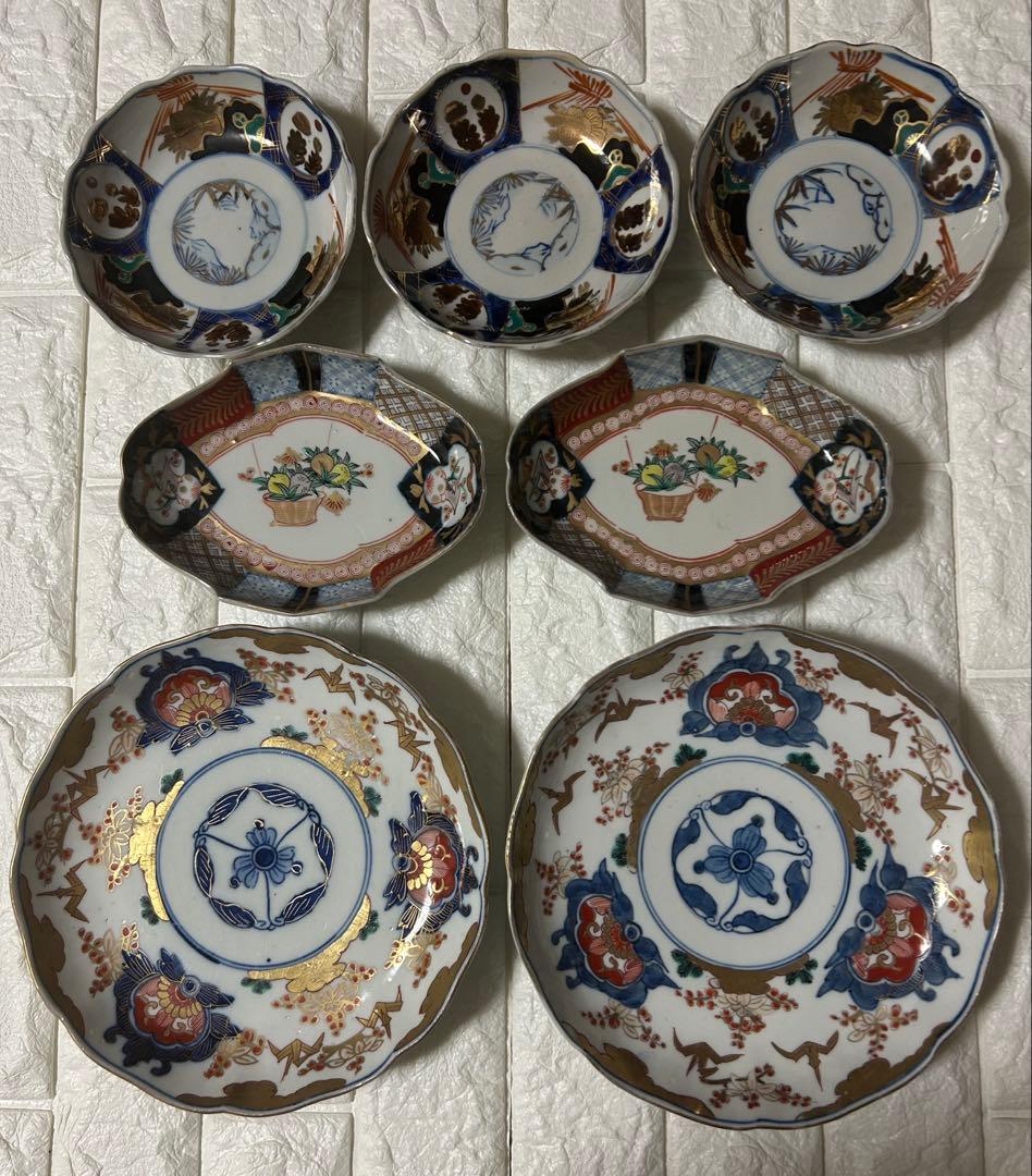 蔵出し　古伊万里　成果年製　なます皿　舟形さしみ皿　江戸時代