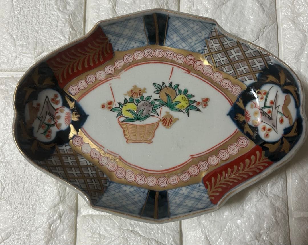 蔵出し　古伊万里　成果年製　なます皿　舟形さしみ皿　江戸時代