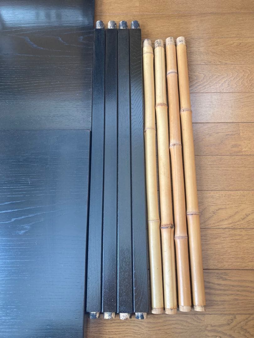 送料込　真台子 組立式 茶道具 棚 台子 江戸間