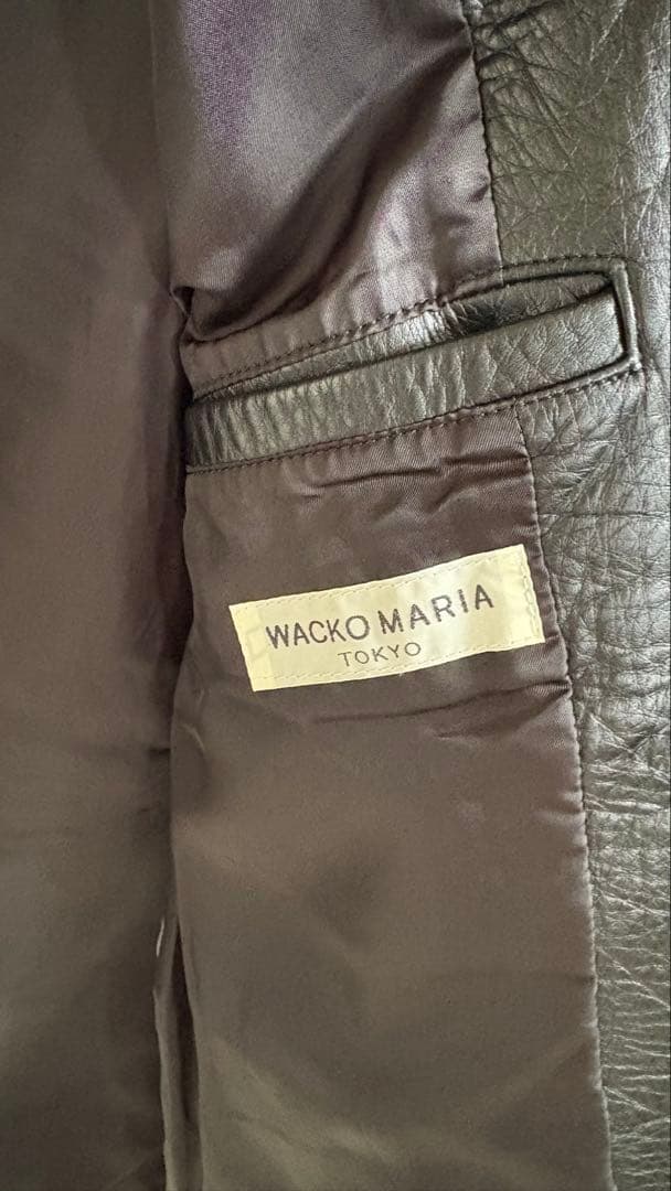 超美品ワコマリア シングルライダース 08AW サイズXL