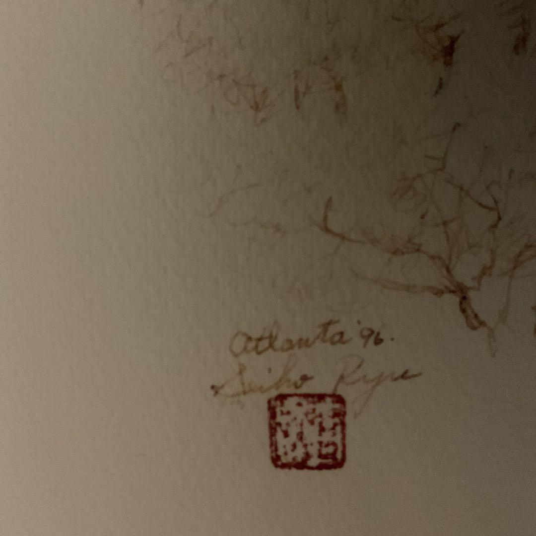 作者不詳 木版画 風景画 アトランタ 96 リュウセイホウ