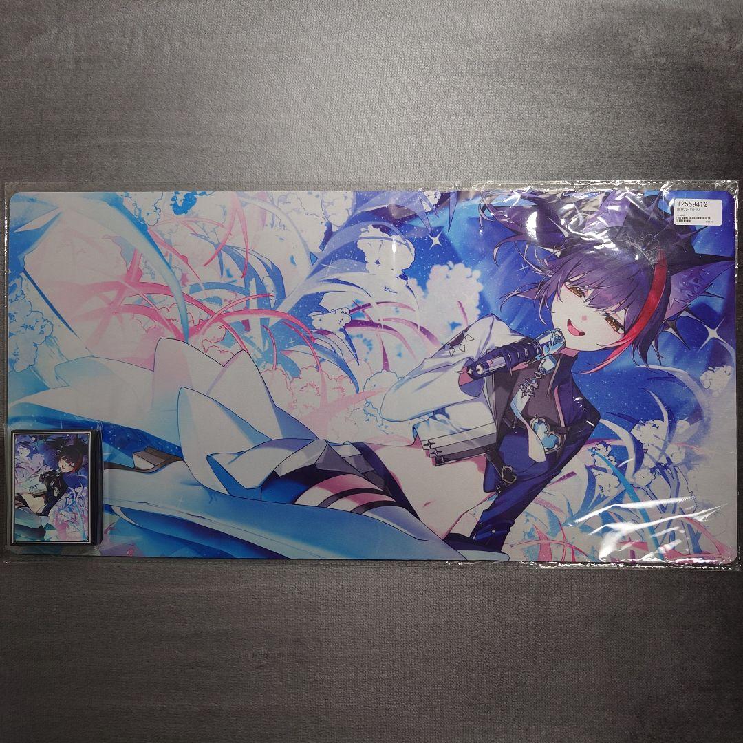α1 ホロライブ 流れ星&マイク&お腹 大神ミオ スリーブ&プレイマット