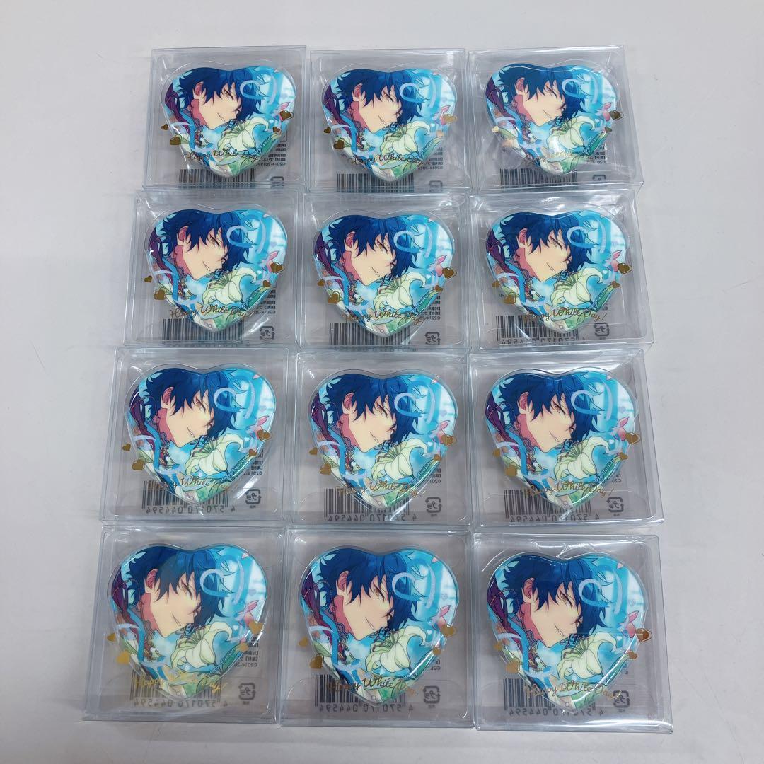 漣ジュン　ホワイトデー　ハート缶バッジ　セット