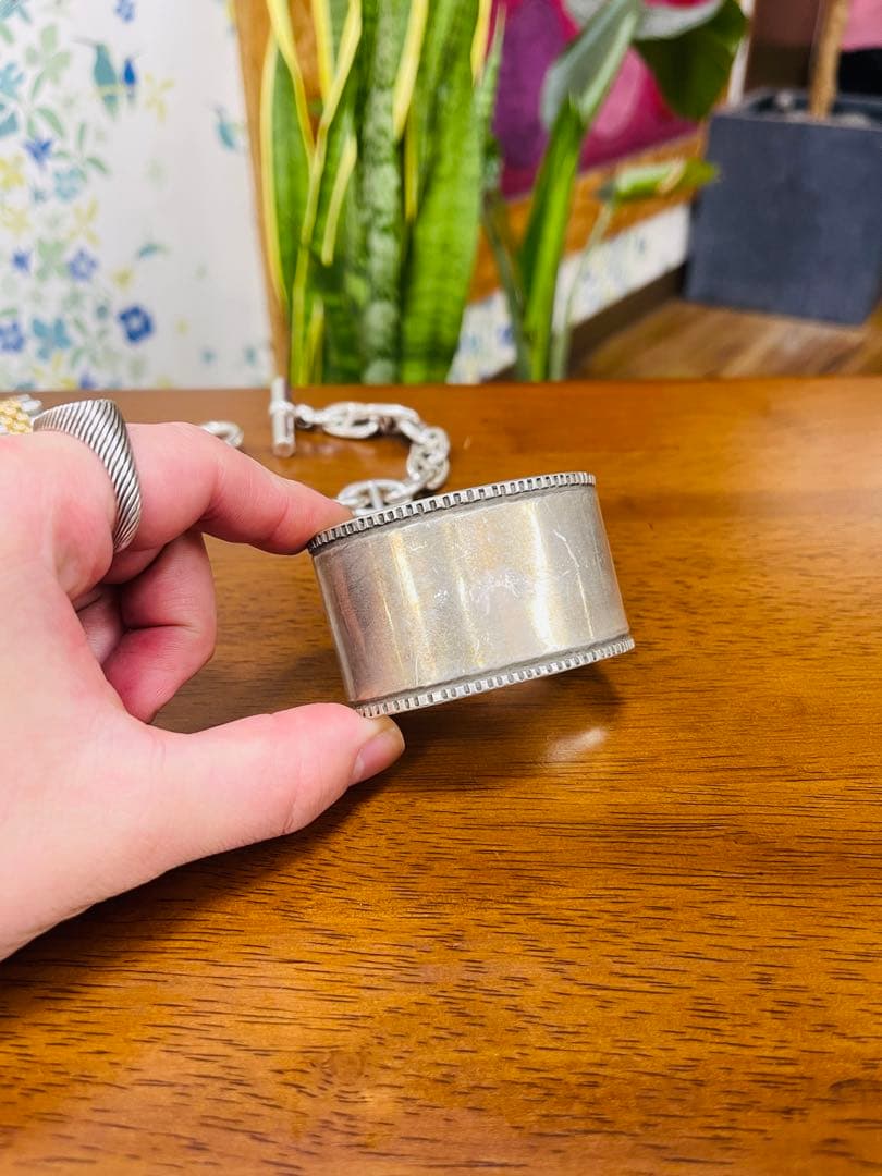 唯一無二 インディアンジュエリー ナバホ族 バングル ブレスレット シルバー