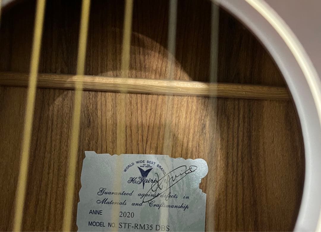 k.yairi アコースティックギター　ショート　stf-rm35 永久保証書