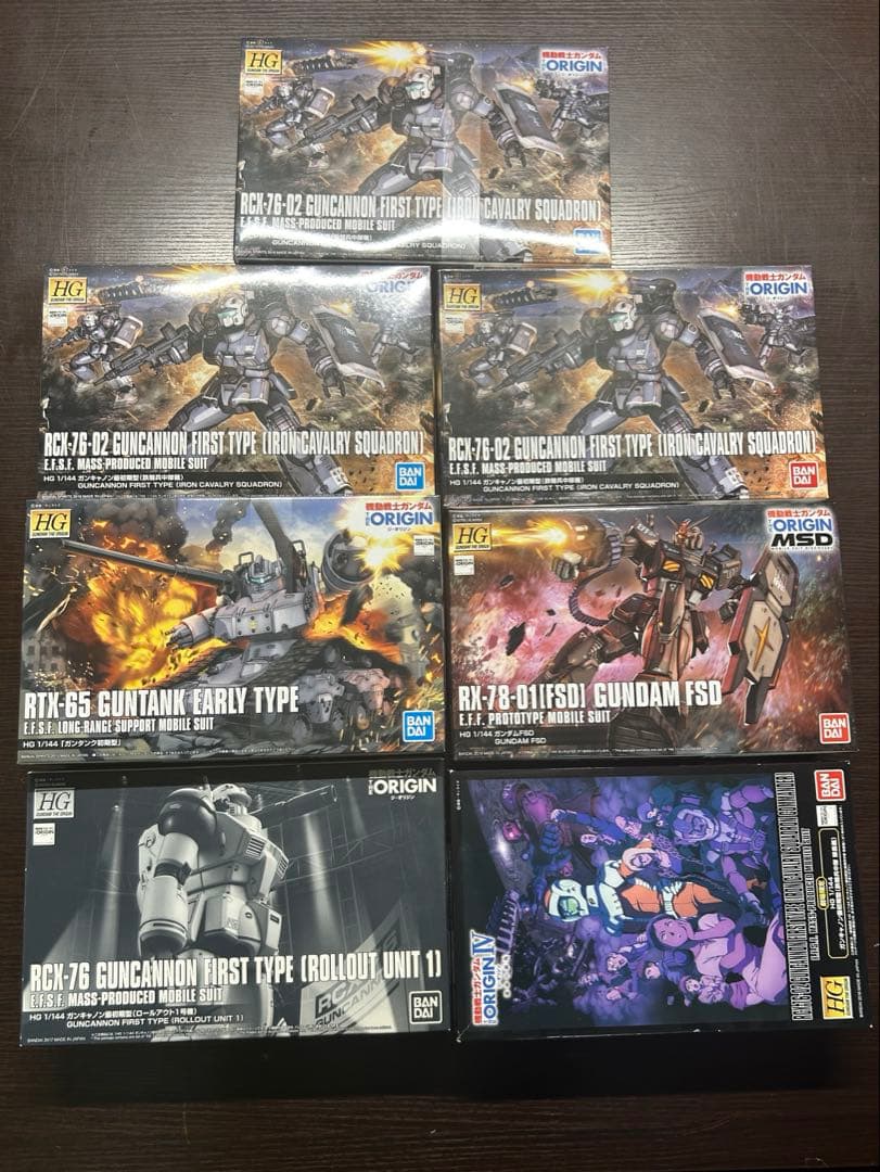 HG ガンプラ　origin 7個セット
