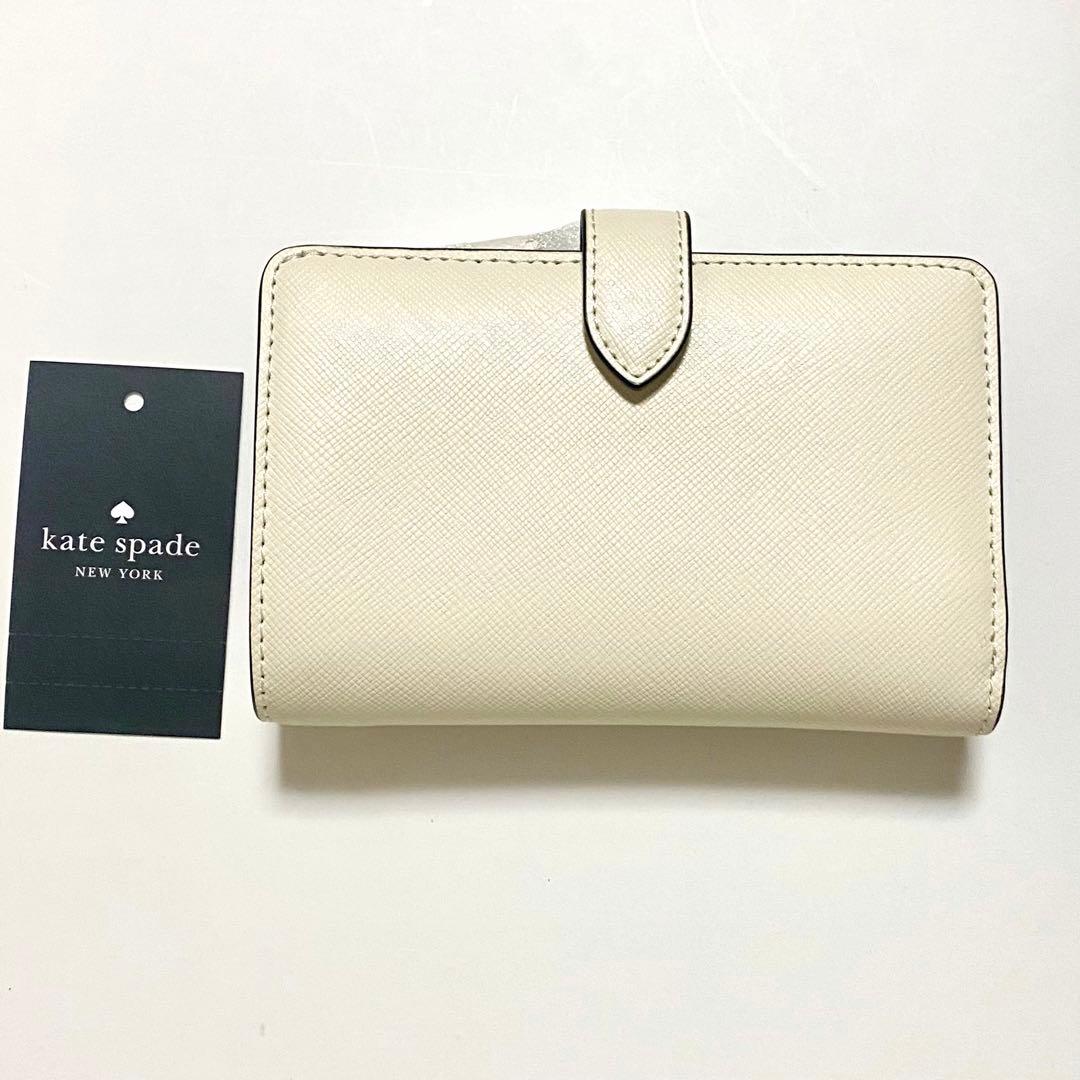 kate spade ケイトスペード　ハート　二つ折り　財布　ホワイト