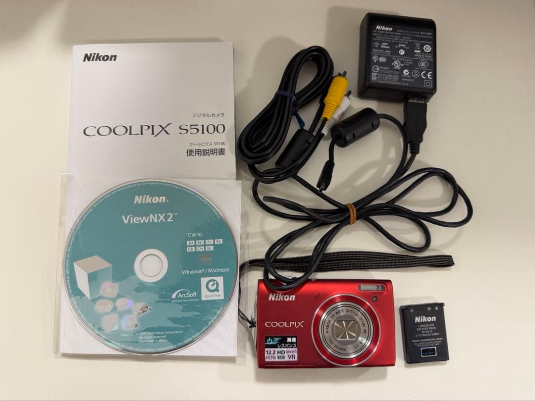 ⭐︎美品⭐︎Nicon デジタルカメラCOOLPIX S5100 レッド