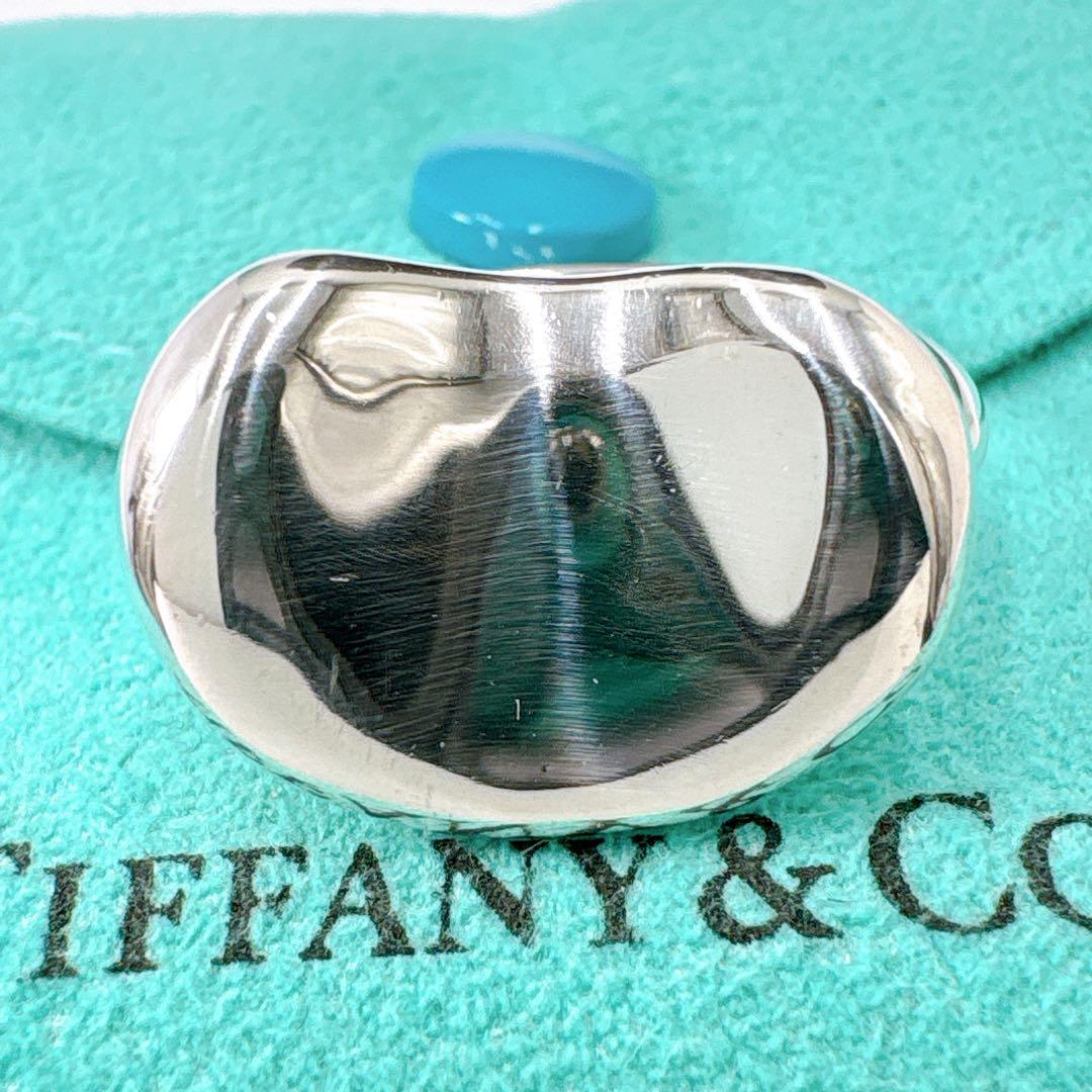 極美品 オールドティファニー ビーン ラージ リング 10.5号 シルバー925