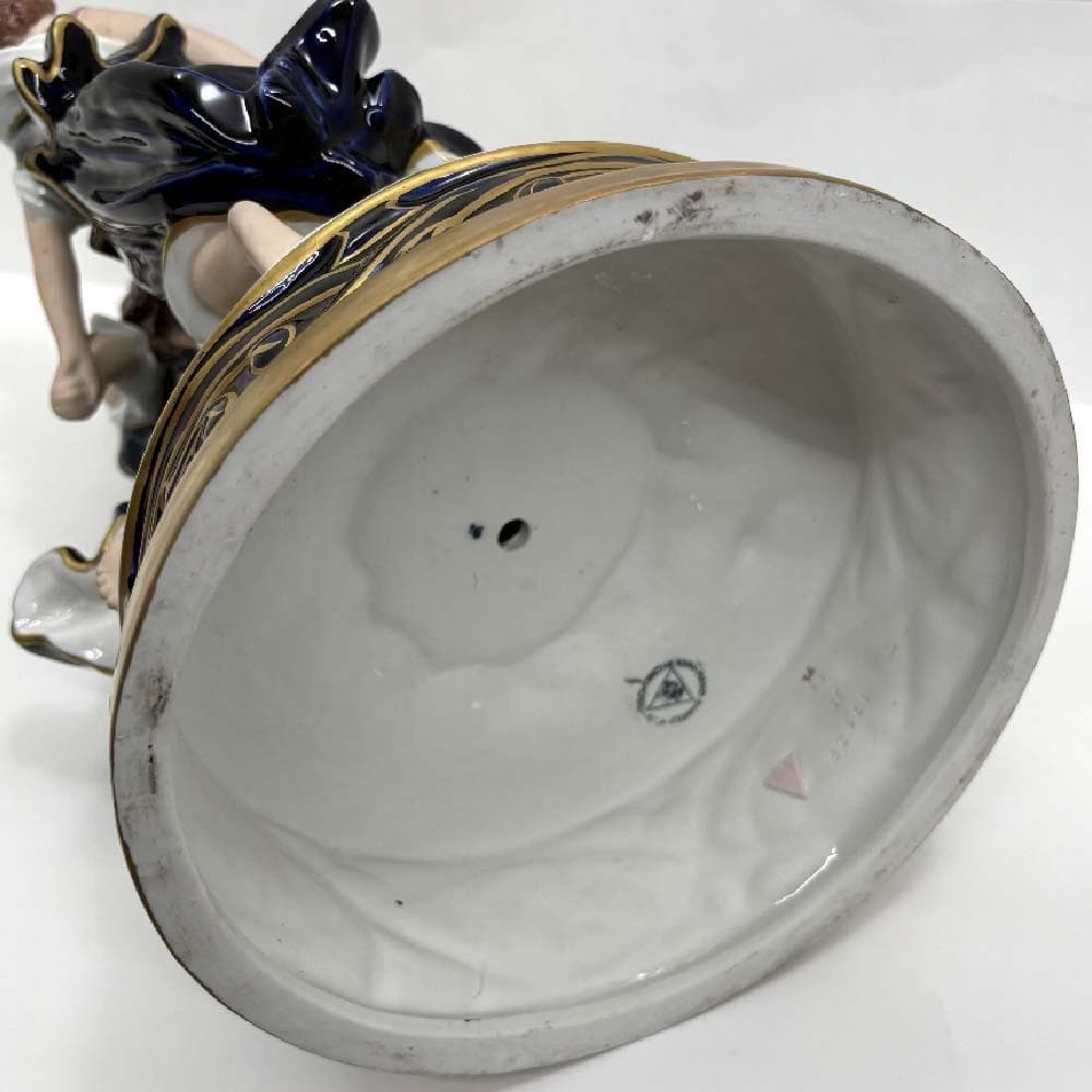 ロイヤル・ダックス・ボヘミア 三美神 大型フィギュリン41cm 花瓶 D刻印