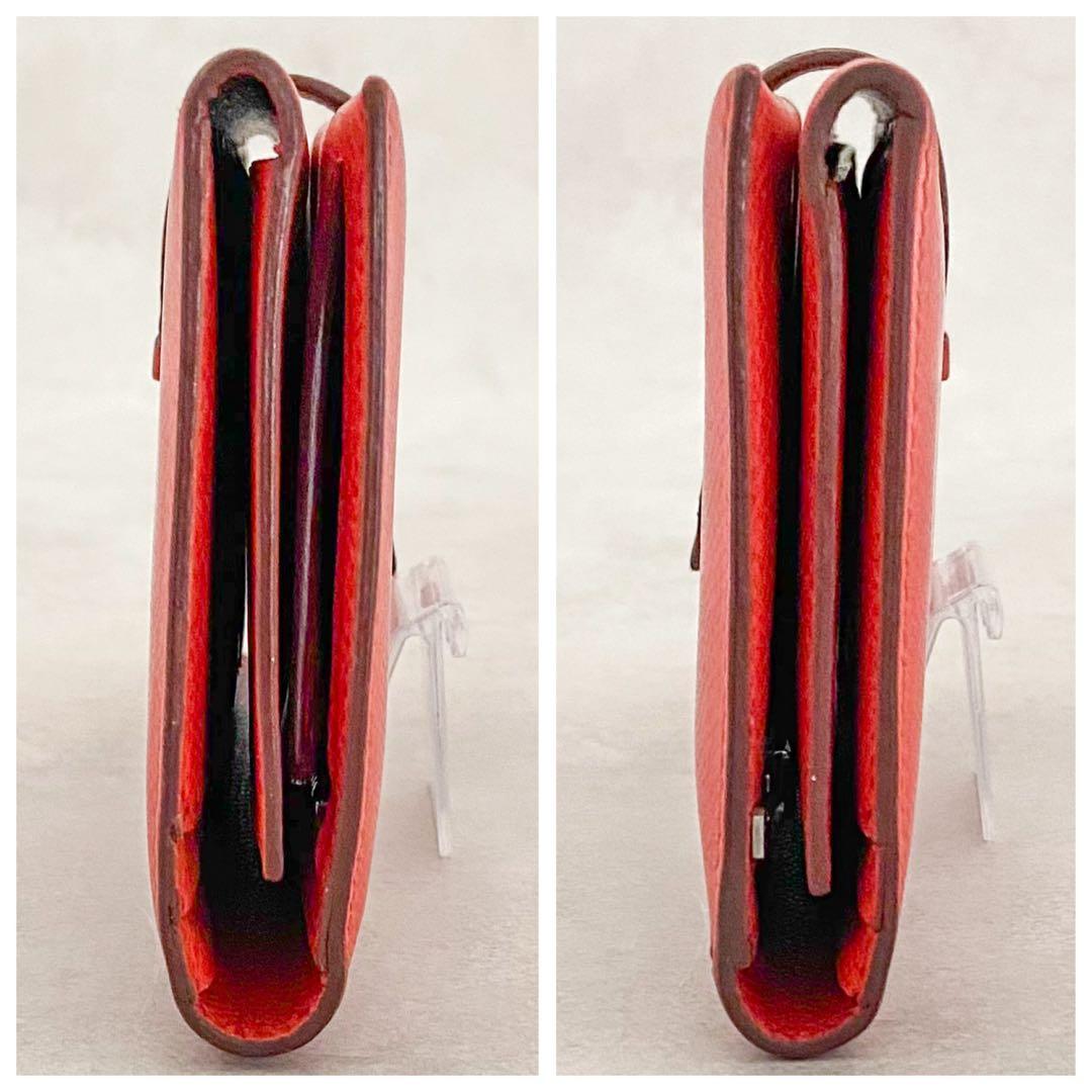 HERMES エルメス ベアン クシュベル シルバー金具 □C刻印 三つ折り財布