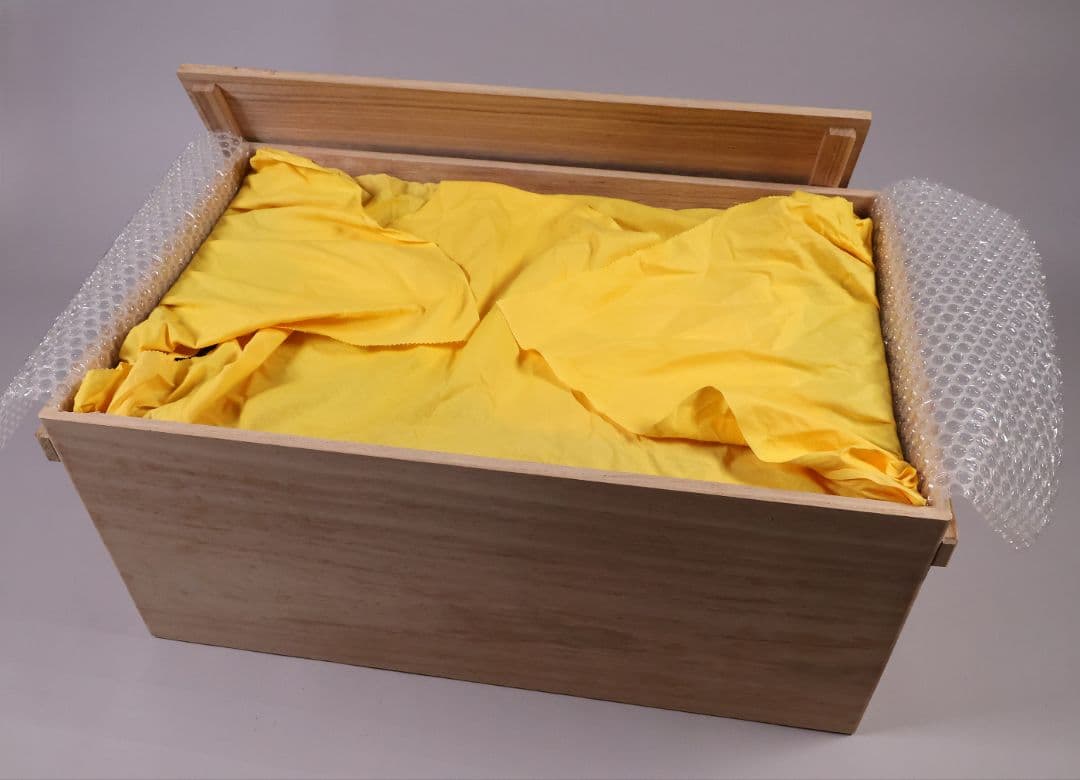 輪島塗 黒塗 二段卓 冠卓 幅52.7×32cm 木製 花台 漆芸【MA938】