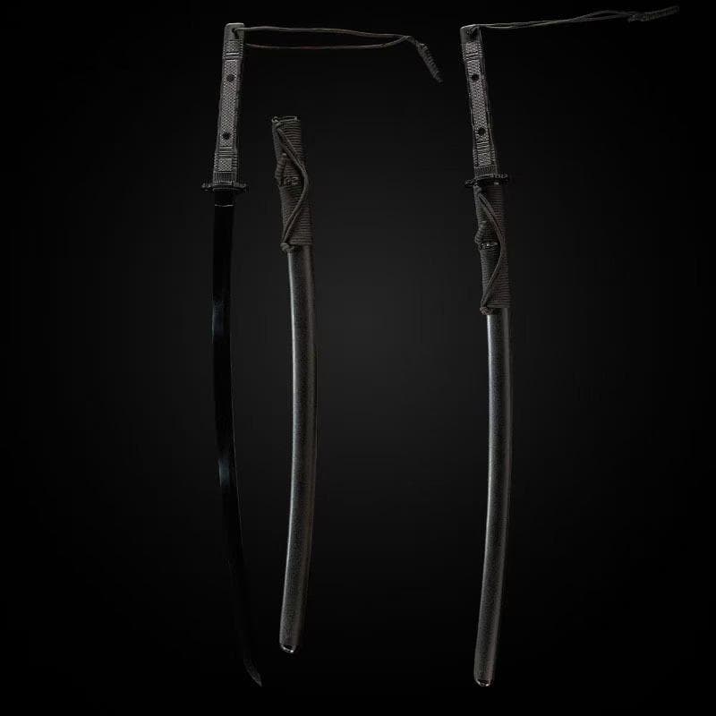 戦術黒武士 日本刀 模造刀 居合刀 武士道 武蔵 鑑賞用 手鍛造打