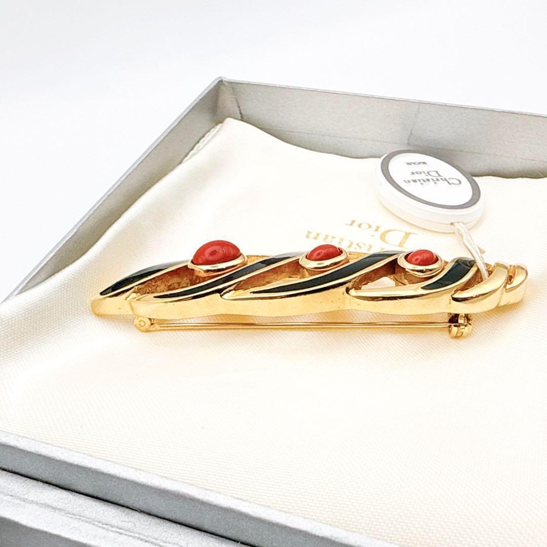 2323 保存箱付きGermany製✨Dior　ブローチ　CDロゴ　希少　刻印