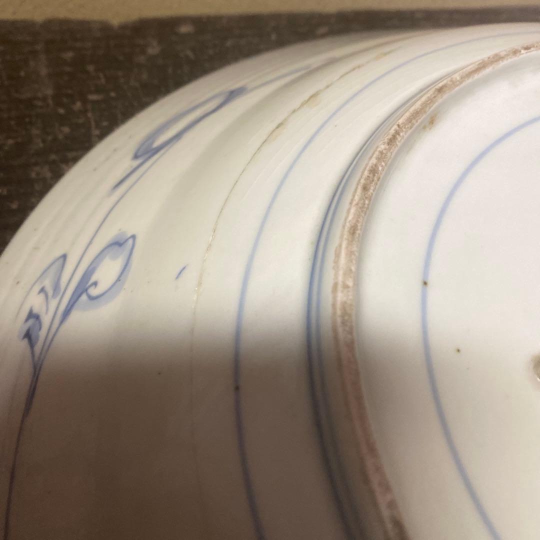 ヨーロッパ里帰り古伊万里芙蓉手大皿