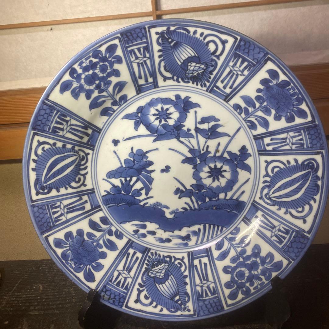 ヨーロッパ里帰り古伊万里芙蓉手大皿