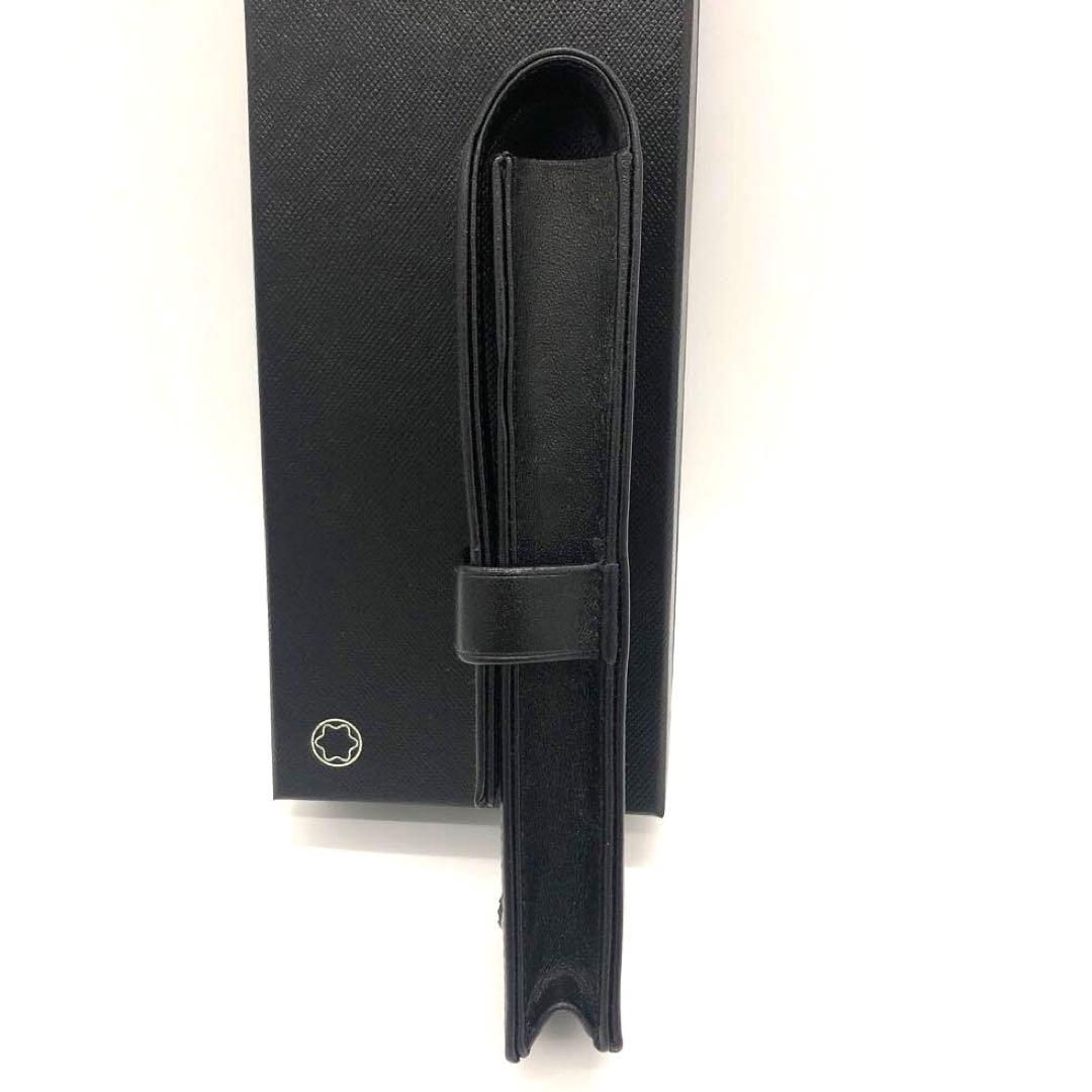未使用級✨モンブラン マイスターシュテュック　レザー　ペンケース ブラック