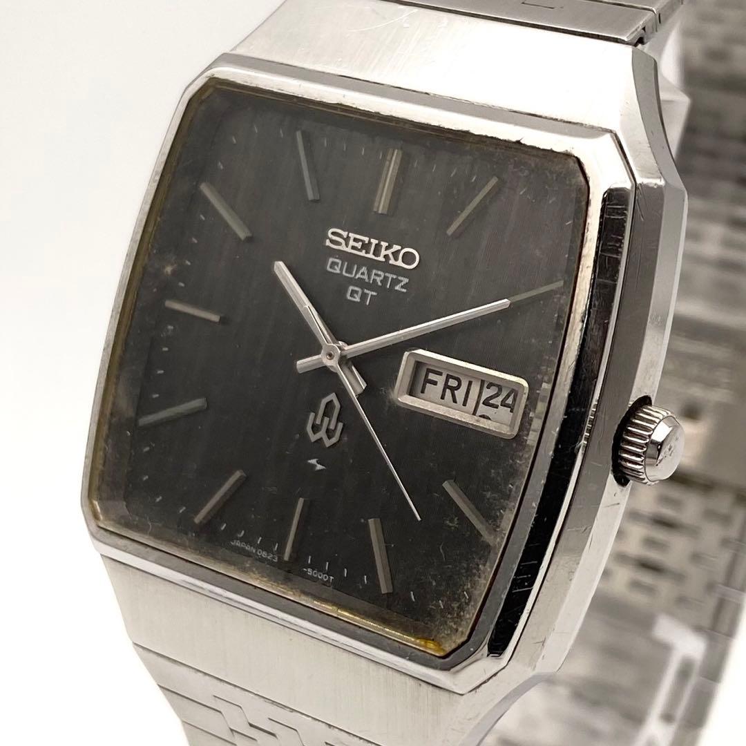 【稼動品】SEIKO デイデイト スクエア クォーツ 腕時計 0823-5000